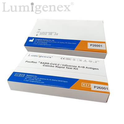 SARS-CoV-2 / Flu A Flu B रैपिड टेस्ट किट कोलाइडल गोल्ड CE सर्टिफिकेट TGA रजिस्टर