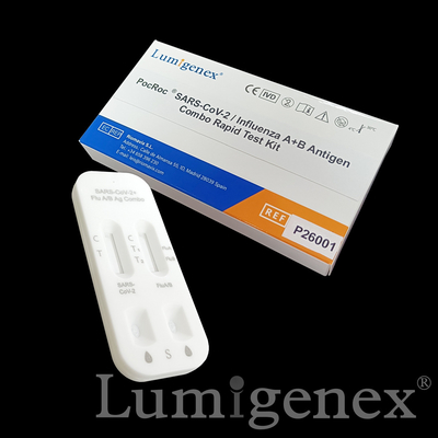 SARS-CoV-2 / Flu A Flu B रैपिड टेस्ट किट कोलाइडल गोल्ड CE सर्टिफिकेट TGA रजिस्टर
