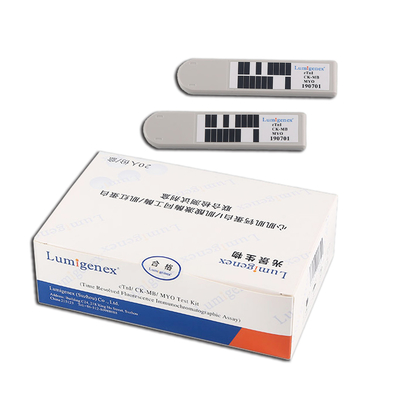 CTnI / CK-MB / Myo POC टेस्ट किट TRFIA Immunoassay उच्च संवेदनशीलता