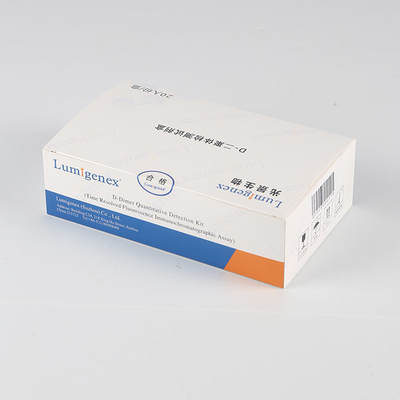 ISO13485 POC टेस्ट किट, संपूर्ण रक्त D-डिमर बायोकैमिस्ट्री किट